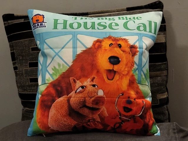 JIM HENSON BEAR In The Big Blue House Cushion Cover Pillow Case £11.11