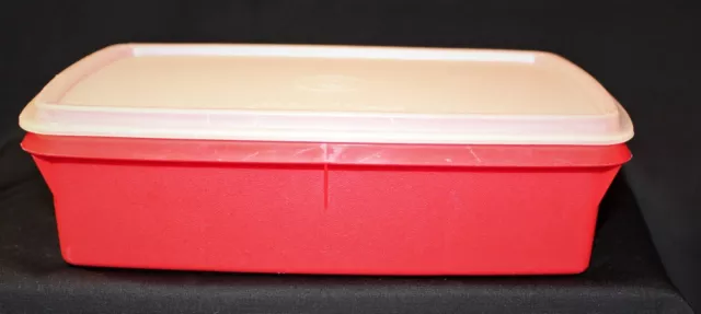 Tupperware Tuppercraft 2 Piece Storage Box 767-13 Stow N Go Organizer No Insert