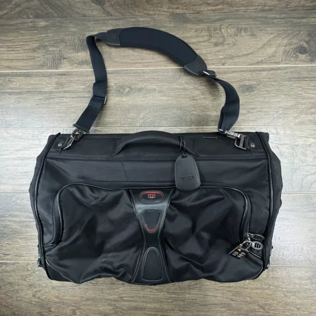 Tumi T-Tech 5536D Unisex Black Gray Tri-Fold Nylon Travel Garment Bag Suit Bag