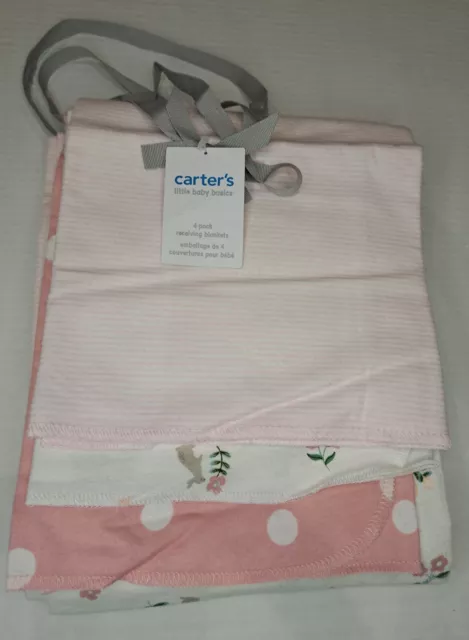 Carter's Baby Receiving Blankets 4-Pack