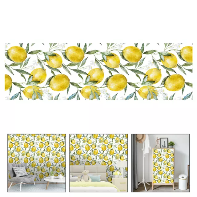 Flower and Fruit Wallpaper Pvc Removable Stickers Self- Adhesive