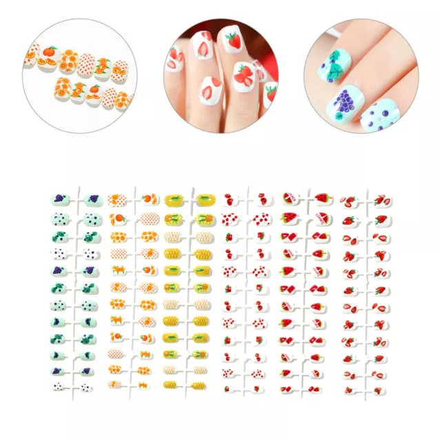 6 Strips DIY Falsche Nagelspitzen Nägel Aufdrücken Vollständige Paste