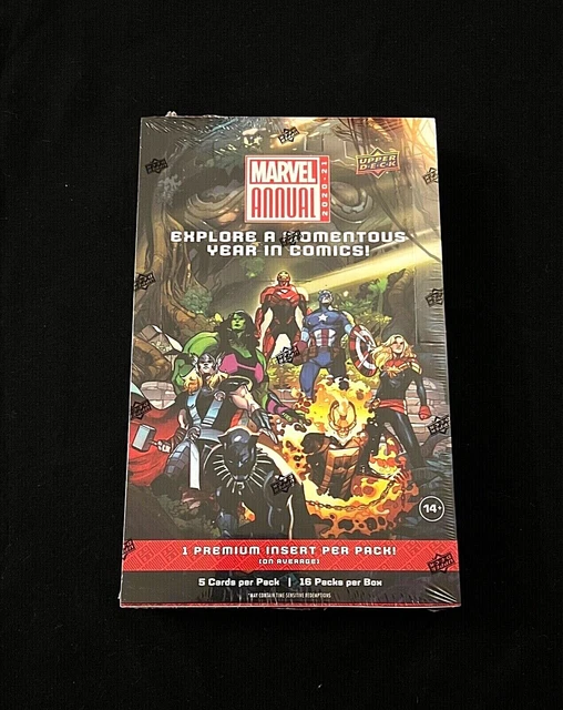 2020-21 Marvel Annual Sealed Box 16 Sealed Card Packs New 2021 2020 UD Cards
