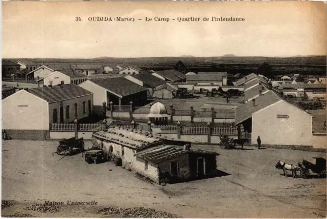 CPA AK Military MOROCCO - OUDJDA - Le Camp - Stewardship District (92469)