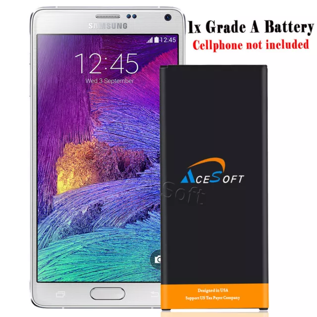 New 7220mAh Extended Slim Battery f Samsung Galaxy Note 4 IV SM-N910 N910A N910T