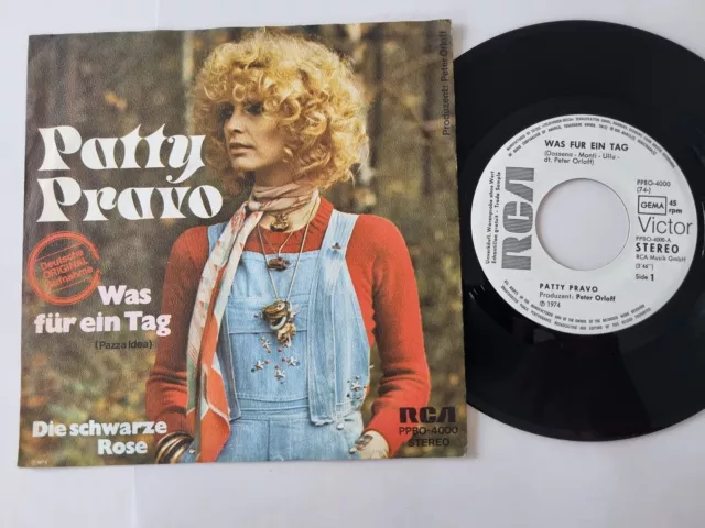 Patty Pravo - Was für ein Tag 7'' Vinyl Germany PROMO SUNG IN GERMAN
