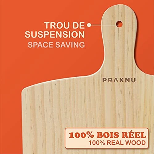 Set de Pierre Ronde et Pelle à Pizza en Bois - Pierre Réfractaire 30 cm Ø à Four 7