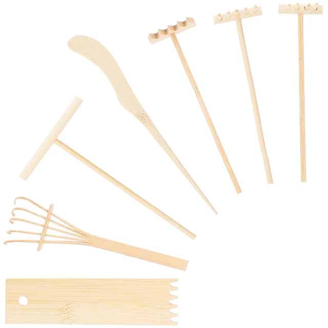 1 Set Desktop kleine Rakes DIY Miniatur Rakes Tisch Mini Rakes Dekorative Mini -