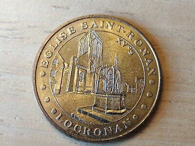 medaille souvenir MDP monnaie de Paris Locronan Église St Ronan 2004B
