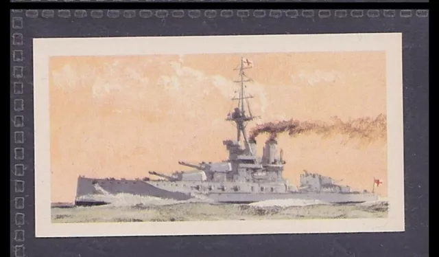 HMS IRON DUKE, battleship, Jutland - 50 + year old UK Trade Card # 42