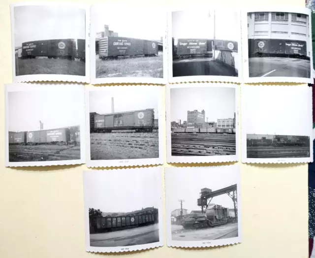 (10) 1950's SAL Seaboard Air Line TRAIN ROLLING STOCK PERSONAL PHOTOS,Watermelon
