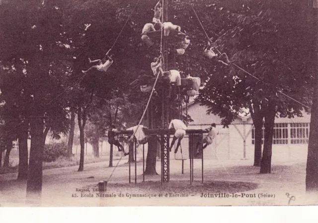 CPA 94 JOINVILLE le PONT  Ecole Normale de Gymnastique et d'Escrime  carte Rare