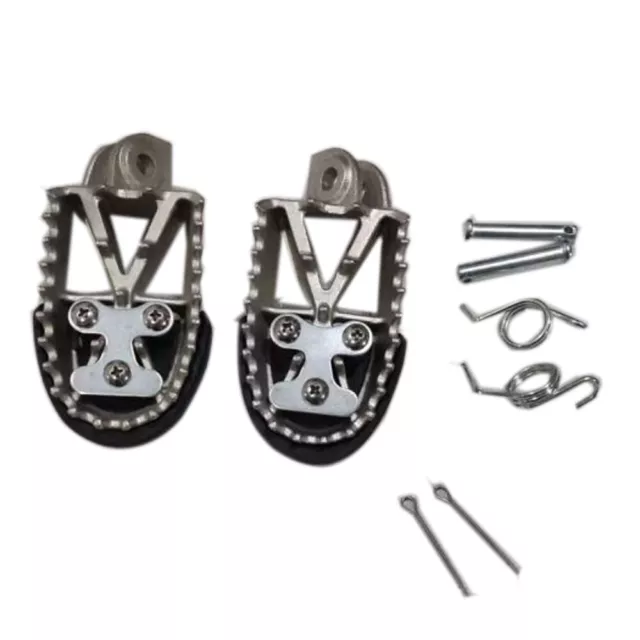 Stainless Footpegs Foot Rest Pegs For Chinese Pit Dirt Bike 50cc-160cc