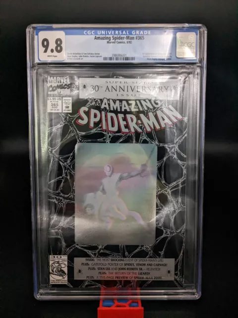 Amazing Spider-man #365 CGC 9.8 WP Custom Label! 1ST APP SPIDER-MAN 2099 1992