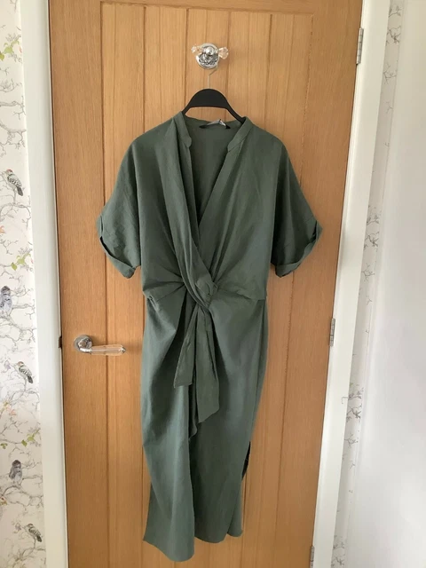 green emerald velvet dress Zara Twist Knot Bridesmaid Dress main image 0