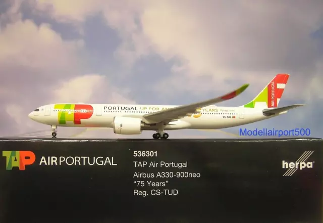 Herpa Wings  1:500  Airbus A330-900neo  TAP  CS-TUD  536301  Modellairport500