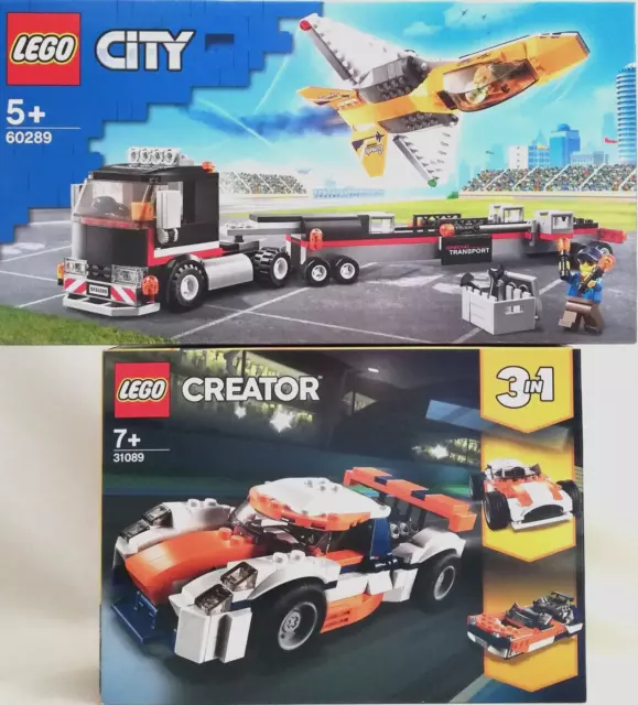 LEGO 2 im Set 60289 City Flugshow  31089 Creator Geschenkidee NEU und OVP