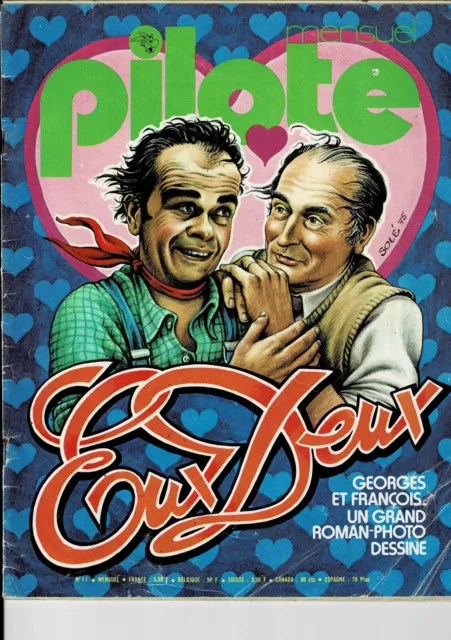 PILOTE MENSUEL N°17 - EUX DEUX - COLLECTIF - 1975 G. Marchais et F. Mitterrand