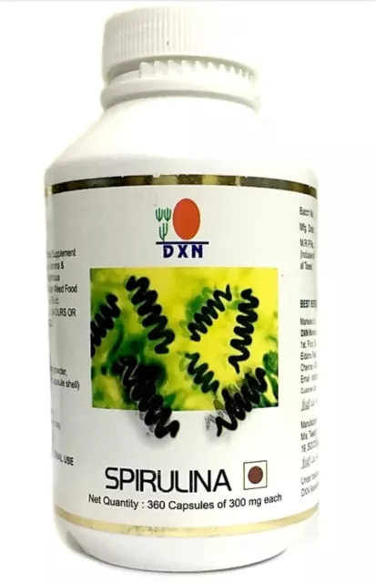 Dxn Spiruline Capsules 100% Biologique Végétarien 300 Mg 360 Capsules...