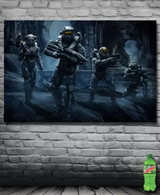 HALO military Masterchief Video Game Art Poster Banner USA