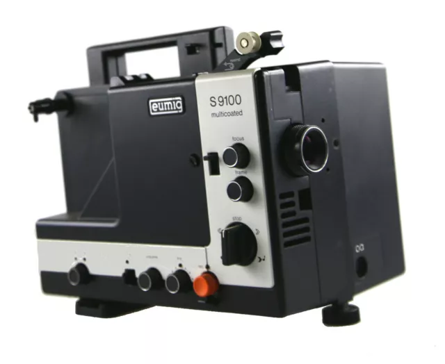 Super 8mm Projecteur de Cinéma Eumig S9100 Multicouches Comme Pièce/Défectueux