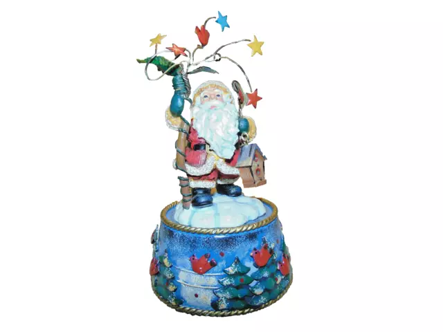 Kurt Adler Santa's World Music Box "Here Comes Santa Claus"