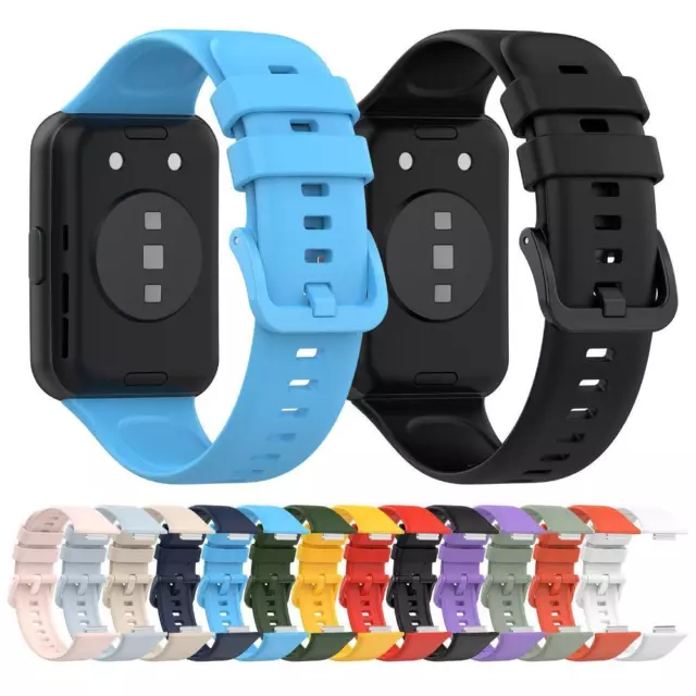 Wristband Buckle Bracelet Replacement Silicone Strap For Huawei Watch Fit 2