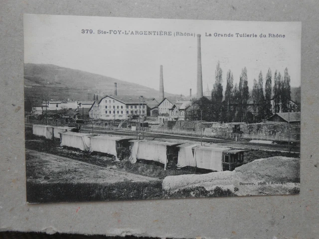 CPA  sainte foy l'argentière rhone la grande tuilerie du rhone