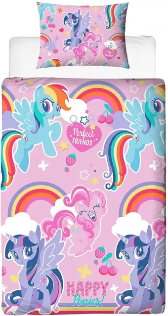 My Little Pony Crush Single Duvet Cover Reversible Bedding Set