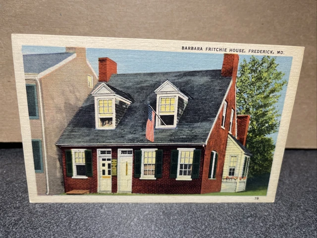 Barbara Fritchie House Frederick Maryland Postcard￼