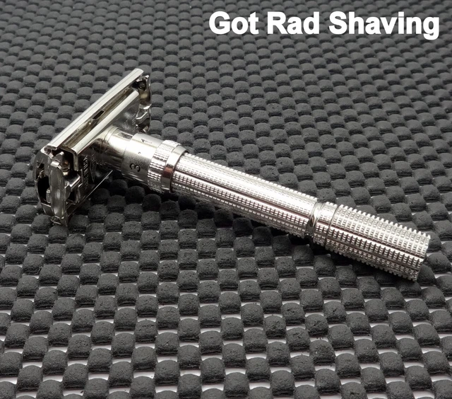 Vintage 1963 Gillette Slim  Adjustable 1-9  DE Safety Razor I2 NEEDS REPAIR