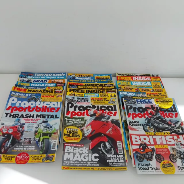 Practical Sportsbikes Magazine Job Lot 22 Issues 2015- 2016 Motorbikes Testing