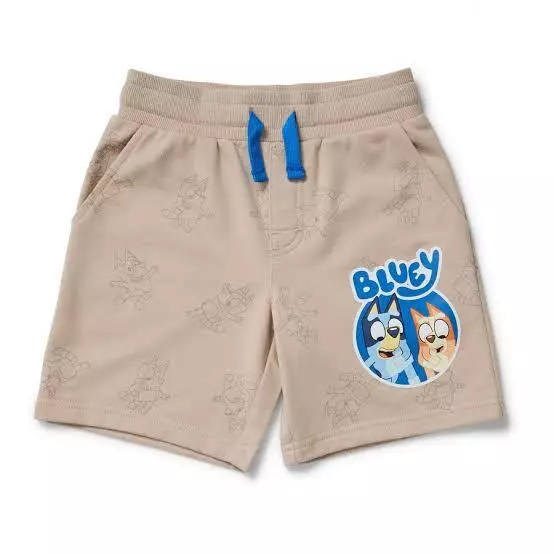 New Genuine Size 5 Bluey Terry Shorts Kids