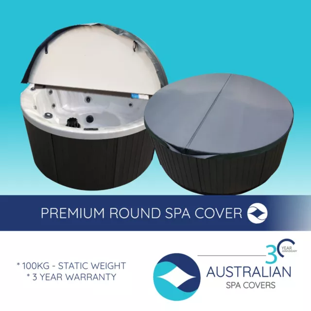 100% Aust Made Premium Hard Round Spa Cover Granite dispatched in 7 working days