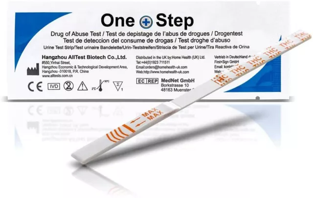 10 x Drogentest 20 ng/ml Cannabis (Marihuana / Haschisch / THC) - Schnelltest