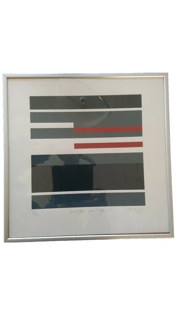Sérigraphie Originale Signée François Patez - Art Abstrait Numéroté, édition Limitée Sur Papier