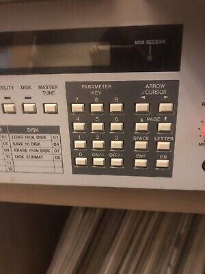 AKAI s900 USB vintage Sampler + VFD Display rackears 