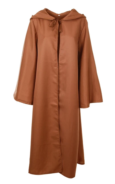 Cape Jedi Brown With Large Hoodie, Suit Cosplay Halloween