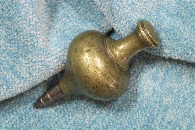 Plomada perico bronce y hierro. Pera. Plumb bob perico bronze and iron. Pear.