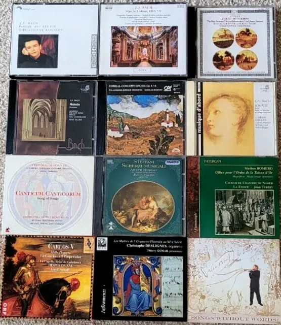 Classical Early & Baroque Music CDs X 11 (13 Discs) Job Lot Bundle