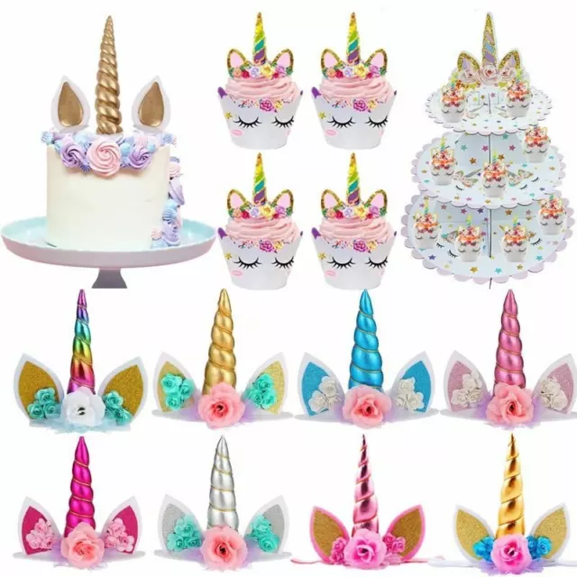 Unicornio Toppers Tartas - Niños ' Cumpleaños Fiesta Decoracion