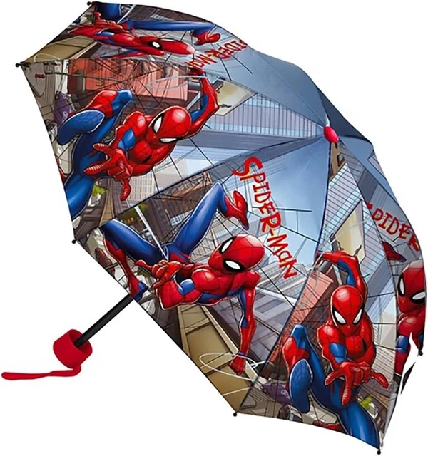 CorSpider-Man Ombrello Pieghevole Manuale 52/8 ,Ombrello per Bambini Multicolor