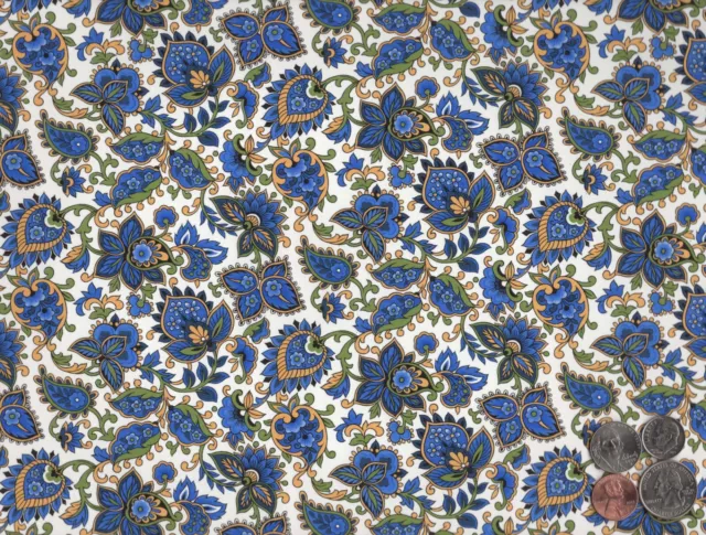 Hoja de calcomanías de cerámica sobreesmalteado Allover Blue Paisley Chintz 1 pieza 9"" X 13-3/4"" 2905