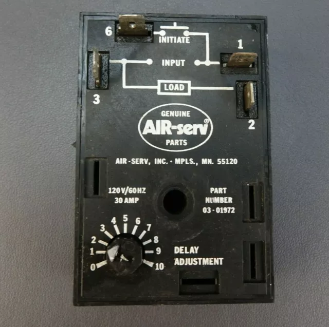 AIR-SERV  120v 60hz 30amp Delay Adjustment Module Part Number 03-01972 WORKS
