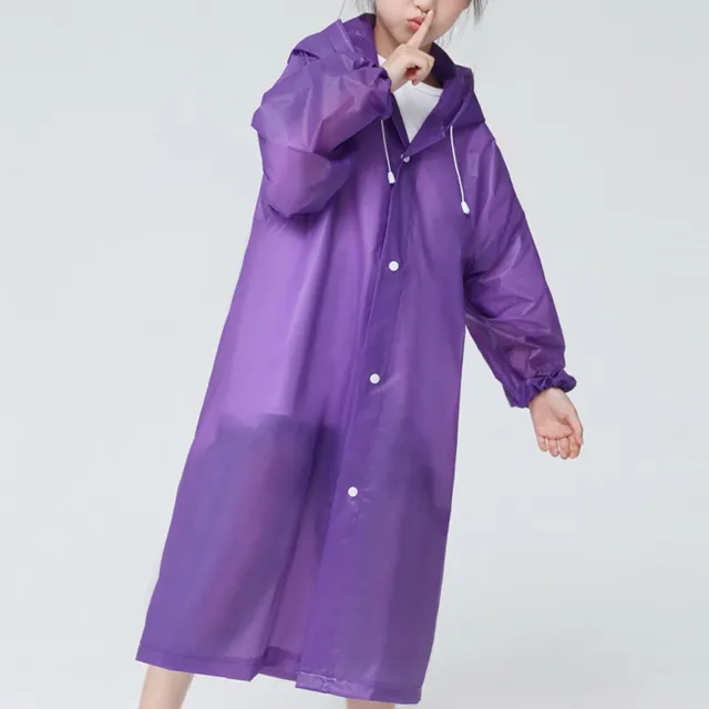 Children Waterproof Hooded Rain Coat Kids Jacket Poncho Raincoat Long Outwear 3