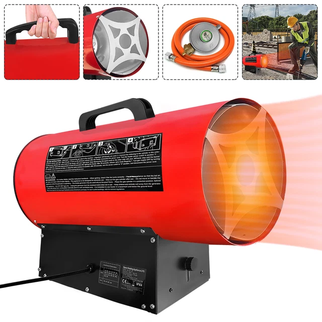 Profi Gasheizgebläse 30kW Gasgebläse Gasheizer Gasofen Bauheizer Gas Heizgerät #