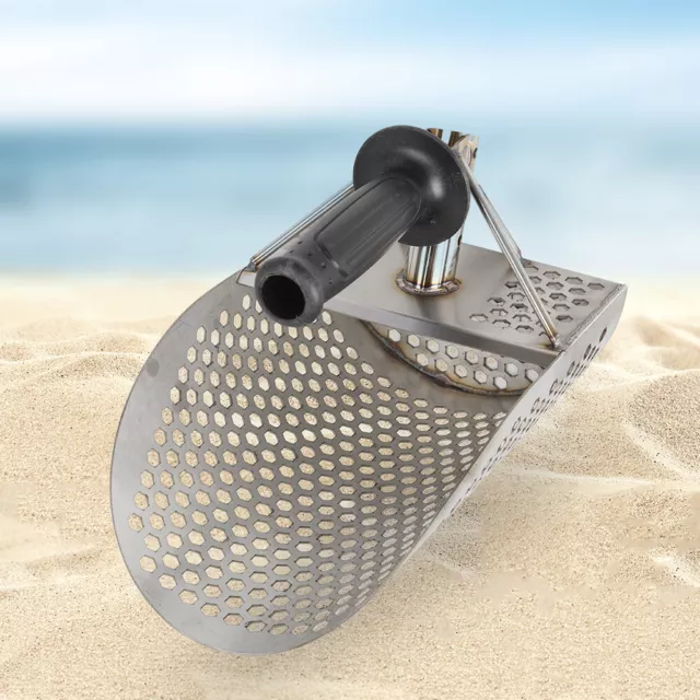 Sand Scoop Metal Detector Detecting Hunting Stainless Steel With Hexagonal Hole