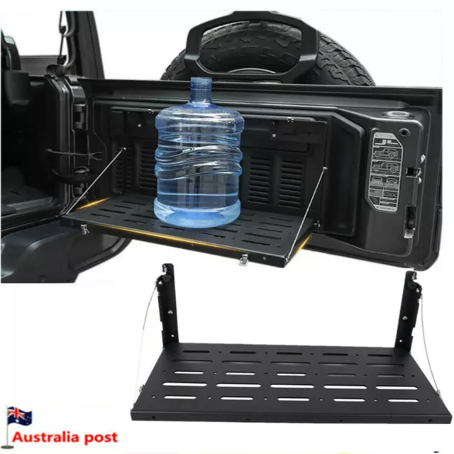 Foldable Tailgate Rear Door Table Storage Cargo Shelf Rack for Jeep 07-17JK AU