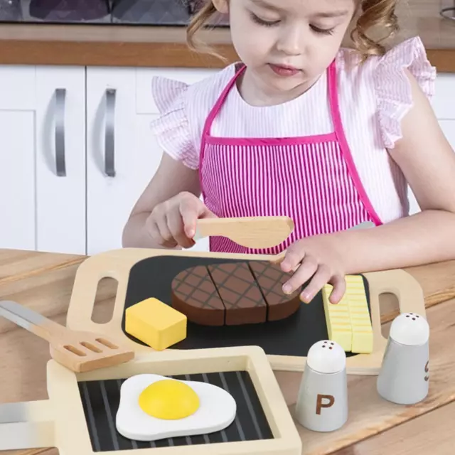 Wooden Kitchen Accessories Toy, Learning Toys, Cooking Toys, Utensils Cookware