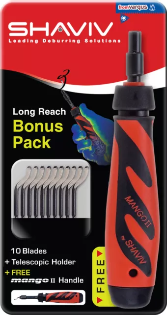 Shaviv 29253 Set E W/Mango Ii Handle HSS for Long Reach Work W/Bld Hldr 10pcs
